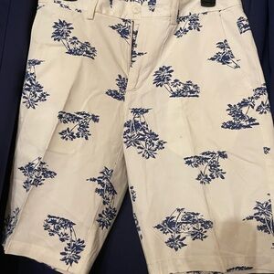 Old Navy Men's Shorts with Blue Floral Design